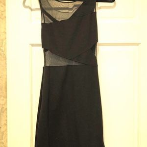 Silence + Noise Black Bodycon Night out Dress